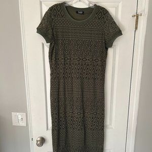 Italian Olive Green Dress